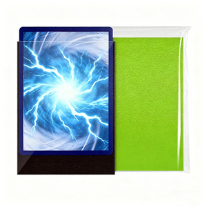 Lot de 50 protège-cartes à collectionner mats bicolores <span class=keywords><strong>pour</strong></span> cartes Pokémon, MTG, TCG, 66,5x91,5mm - Product Image 5
