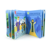 ABC mot unique impression personnalisée Bible pour enfants dessin animé conseil éducatif livres couverture rigide Offset fait carton Durable pour les enfants