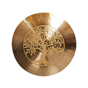 Kingdo Gong à vent fait main et à motif personnalisé 85cm <span class=keywords><strong>34</strong></span> pouces pour le guérisseur sonore et la méditation - Product Image 1