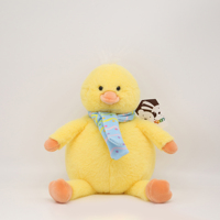 Mignon Canard Jaune Personnage de Dessin Animé Doux Personnalisé en Peluche Jouet Respectueux de la Peau Cadeaux en Gros pour Enfants Poupée en Peluche