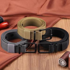 Nuevo Cinturón Táctico de Lona Trenzada con Hebilla para Hombre, para Estudiantes, Entrenamiento al Aire Libre y Protección - Product Image 1