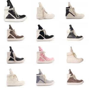 Zapatillas Cleanfit Ro de cuero genuino con triángulo invertido para hombre, botas de caña alta con suela gruesa que aumenta la altura, estilo urbano - Product Image 1