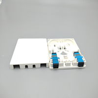 NSTB-M409 SC LC FC Outdoor/Indoor ABS Plastik FTTH Single Mode (SM) Pelat Dinding/Pelat Optik Serat Optik Konektor SC Kompatibel 5G