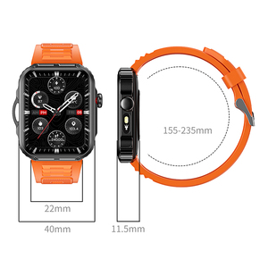 Alliage de zinc Smartwatch Fitcloud Pro Sports Fitness <span class=keywords><strong>Bracelet</strong></span> Tracker lampe de poche 2.01 pouces BT appel <span class=keywords><strong>montre</strong></span> intelligente HDT11 Ultra - Product Image 6