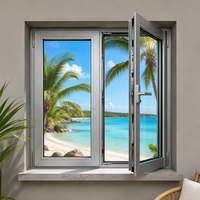 Ventanas de Aluminio de Alta Eficiencia, Resistentes al Viento, Insonorizadas, Abatibles y Giratorias
