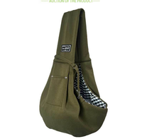 Sac à dos de transport pour chat en polyester respirant, couleur unie, pour animaux jusqu'à 15 livres, style porté à l'épaule