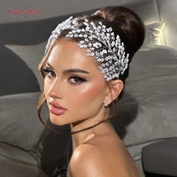 YouLaPan HP644 Coiffe de Mariage Blanche Perlée Tendance & Accessoire Cheveux Anneau pour Mariée et Demoiselle d'honneur Élégant et Léger
