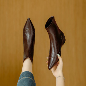 Zapatos Oxford de Cuero Genuino para Hombre, Estilo Italiano de Alta Gama, Hechos a Mano, para Boda, con Cierre Deslizante, Bordado Ligero Otoñal, Puntera de Acero - Product Image 3