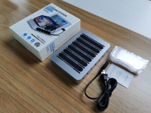 สถานีชาร์จ<span class=keywords><strong>โทรศัพท์</strong></span>มือถือแบบเร็วสำหรับขายส่ง แบบตั้งโต๊ะ พกพาสะดวก ใช้ได้กับแท็บเล็ตและ<span class=keywords><strong>โทรศัพท์</strong></span>มือถือ ช่องเสียบ USB-A 6 ช่อง - Product Image 6