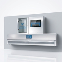 Hotte de cuisine commerciale murale sans conduit, à recirculation, haute efficacité, faible bruit, en acier inoxydable, pour hôtels