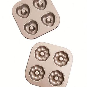 Cavity Flower Doughnut Heart Shaped Cake <b>Baking</b> Mold Nonstick Carbon Steel Cupcake Muffin Jelly <b>Baking</b> Mold <b>Tray</b> - Product Image 3