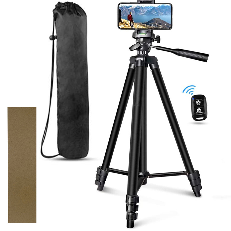 Portable Phone Tripod &amp; Selfie Stick with Ring Light | All-in-One Extendable Stand for iPhone, Android Phones &amp; Cameras