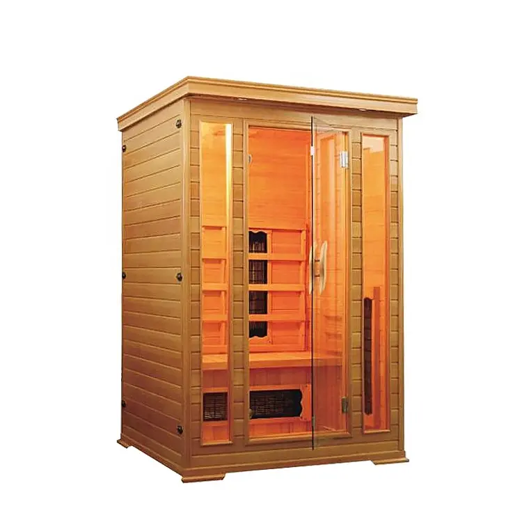 Outdoor commercial use cedar wood dry steam control panel steam room sauna
