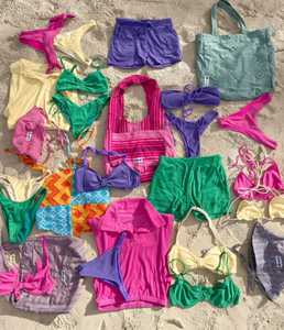Pakaian Renang Wanita % Kain Daur Ulang Dibuat Logo Kustom <span class=keywords><strong>Bikini</strong></span> Plastik Menggunakan Kembali Botol Kain OEM 100 Layanan OEM Disesuaikan Sendok Orang Dewasa - Product Image 3