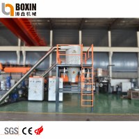 Ligne de lavage haute capacité pour films plastiques PP/PE post-consommation, films agricoles et sacs d'emballage recyclables
