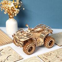 Kit de puzzle 3D en bois à assembler soi-même, VTT Quad, Véhicule tout-terrain, Ornement de bureau mécanique, Fourniture en gros