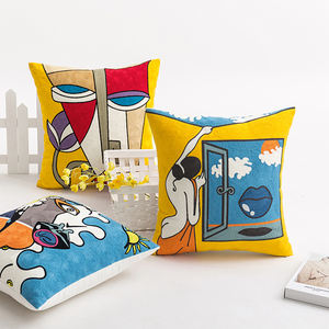 أغطية وسائد مطرزة مخصصة لبيكاسو, أغطية وسائد مطرزة بأشكال هندسية للبيع بالجملة ، وسادة مبطنة لتزيين المنزل ، أريكة مطرزة ، غطاء وسادة من القطن ، بطانية مطرزة بأشكال هندسية ، أريكة مطرزة ، غطاء وسادة على شكل حرف u ، وسادة مطرزة ، وسادة مطرزة بأشكال هندسية ، البيع بالجملة ، - Product Image 5