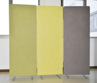 Panneaux de séparation acoustiques de bureau en feutre de polyester PET 100% recyclé, cloisons acoustiques portables en polyester, insonorisées
