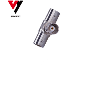 Tốt Nhất Bán Chất Lượng Cao BNC Ba Nữ T-Hình Kết Nối Cctv BNC T-Hình Q9 Một Nam Và Hai Nữ Giám Sát Adapter - Product Image 4