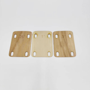 HIVE3pcs Cales de réglage de la hauteur du manche de guitare 0.25 0.5 1 Degré en érable pour guitare électrique, pièces de rechange pour manche de guitare - Product Image 6