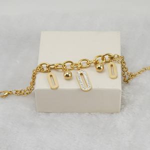 Pulsera de Acero Inoxidable Chapada en Oro de Alta Calidad, Personalizada al por Mayor, para Mujer - Product Image 4