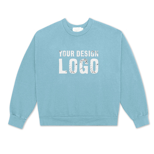 Sudadera de Hombre de Cuello Redondo, Color Sólido, Otoño Invierno, Estilo Casual Urbano, Hombros Caídos, Unisex, Holgada - Product Image 1