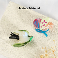 Vente en gros de mini pinces à cheveux en acétate, pinces à cheveux mignonnes en forme d'escargot, d'abeille, d'oiseau, de papillon pour femmes et filles, accessoires
