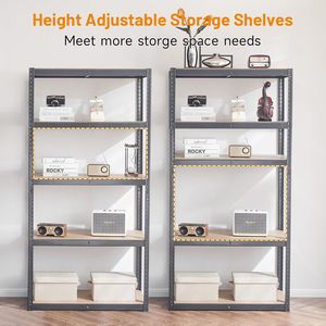 מדף אחסון למוסך, מדפי מתכת למחסן, מדף פלדה ללא ברגים, מדף מתכת מגולוון ללא ברגים, מדף למטבח, מדף לכלי מטבח - Product Image 4