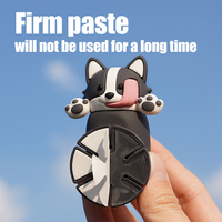 Diffuseur de parfum solide pour voiture en résine en forme de chien mignon pour rétroviseur, désodorisant d'ambiance en silicone pour l'intérieur de la voiture