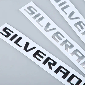 Entrega de Fábrica, Letras 3D para Parachoques Trasero de Auto, Logotipo SILVERADO, Adhesivos para Auto con Electroplateado ABS - Product Image 6