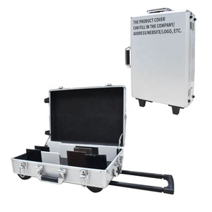 Custom Modern Ceramic Packaging Quartz Case Granite Marble Factory Tile Display Box With Wheels Stone Sample Suitcase