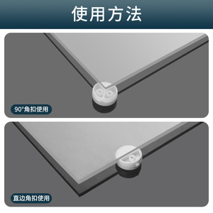 Clip de plástico transparente para espejo Ying Sheng, soporte de vidrio para fijación de armarios. - Product Image 5