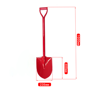 <span class=keywords><strong>Pelle</strong></span> de fermeuse de qualité industrielle avec poignée en D à pointe <span class=keywords><strong>ronde</strong></span>, lame carrée en acier au carbone pour usage extérieur et travaux agricoles DIY - Product Image 2