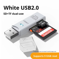 Lecteur de carte Micro TF SD USB 3.0, 5 Gbps, 2 en 1, lecteur de carte mémoire SD double fente USB 3.0, adaptateur USB 2.0 pour SDXC, SDHC, MMC, RS-MMC