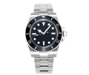 Montre mécanique 37mm en acier inoxydable 316L d'usine ZF avec mouvement ETA 2824 de haute qualité cadran noir - Product Image 1