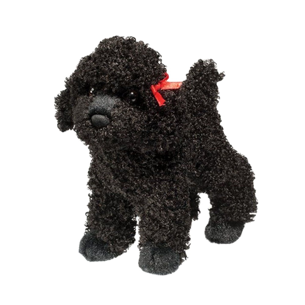 Pelúcia de Cachorro Poodle Preto Fofo 1670, Brinquedo Macio de