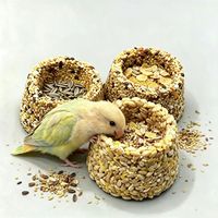 Friandise comestible en forme de bol pour hamsters, hamsters syriens et perroquets |   Bol à mâcher interactif anti-stress ODM OEM