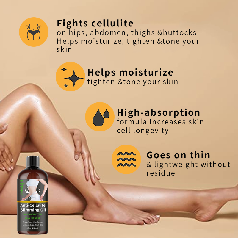 Фирменное органическое натуральное масло для похудения, масло для похудения, коллаген, регенерация стволовых клеток, эфирное масло, антицеллюлитное массажное масло
