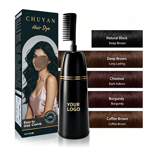 CHUYAN Temporary Hair Dye Comb <b>Magic</b> <b>Root</b> Touchup JetBlack Applicator Home CE Certified OEM Wholesale - Product Image 1