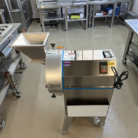 Industriële commerciële automatische snijmachine voor uien, gember, kool, fruit en bladgroenten.