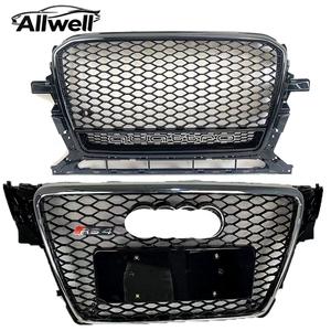 Grille de pare-chocs avant ALLWELL compatible avec <span class=keywords><strong>Audi</strong></span> <span class=keywords><strong>A4</strong></span> B8, mise à niveau vers grille RS4, 2008-2012, ventilation de pare-chocs avant améliorée pour <span class=keywords><strong>A4</strong></span> - Product Image 3