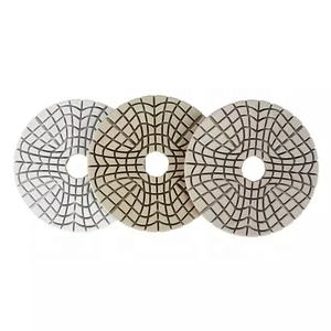 Top Quality 100mm New Formula White Resin <strong>3</strong> Step Pads Diamond Flexible Polishing Pads for All Stones and Quartz ,abrasive Tools - Product Image 5