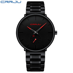 Reloj de Pulsera CRRJU 2150 <span class=keywords><strong>para</strong></span> <span class=keywords><strong>Hombre</strong></span>, Minimalista, de Acero Inoxidable Dorado, Analógico, de Cuarzo, Resistente al Agua, Clásico, de Lujo - Product Image 6