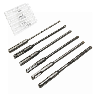 6 pz <span class=keywords><strong>SDS</strong></span> Plus gambo doppio Slot in muratura trapano a martello Set 4mm diametro 8mm in carburo per cemento grande roccia martello - Product Image 6