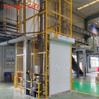 Ascenseur de fret hydraulique certifié CE, 2, 3 ou 4 étages, monté au mur, élévateur de marchandises électrique pour entrepôt