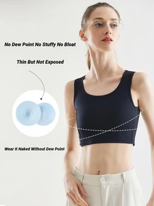 Top corto transpirable para mujer con cierre lateral, sin aros, estilo chaleco, ropa interior, bandas envolventes, sin costuras, para un busto plano - Product Image 5