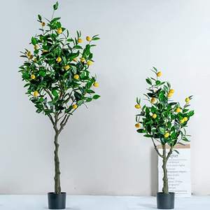 Árbol <span class=keywords><strong>de</strong></span> limón artificial <span class=keywords><strong>de</strong></span> alta simulación con frutas,bonsái, plantas para decoración <span class=keywords><strong>de</strong></span> jardín interior y exterior - Product Image 5