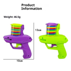 Pistola Giocattolo per Bambini con Lanciatore di Dischi in Schiuma, Gioco all'Aperto per Ragazzi, Giocattolo Classico per Genitori e Figli - Product Image 6