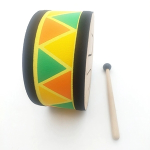 Wholesale Geometric Triangle Pattern Wooden Hand <b>Drum</b> Single Side Frame <b>Drum</b> Tambourine <b>Drum</b> With Mallet - Product Image 1