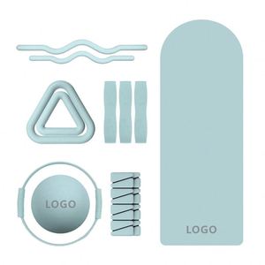 Set de Yoga con Bandas de Resistencia, Anillo de Pilates y Pelota de Ejercicio para Entrenamiento de Fuerza y Ejercicios de Fitness - Product Image 1